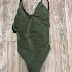 Savage Swim reversible one-piece swimsuit